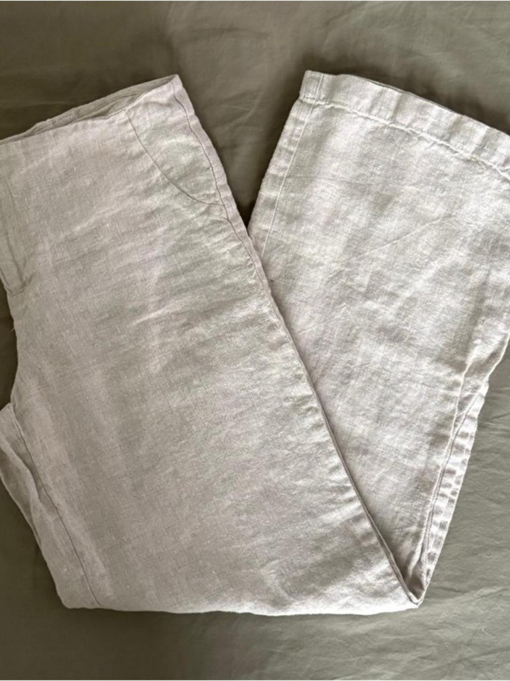 reformation low rise linen pants